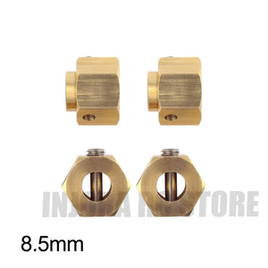 INJORA 4PCS/6PCS 12mm Heavy Brass Wheel Hex Hub Extenders For Traxxas TRX4 TRX6 8.5mm