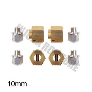 INJORA 4PCS/6PCS 12mm Heavy Brass Wheel Hex Hub Extenders For Traxxas TRX4 TRX6 10mm