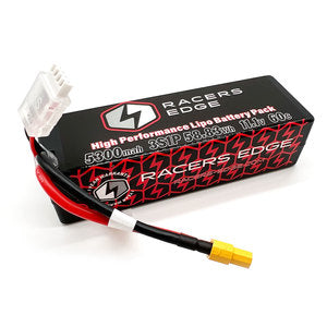 Racers Edge 5300mAh 3S 11.1V 60C Hard Case Lipo Battery with XT60 Connector