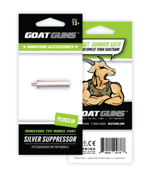 Goat Guns 1911 Suppressor - Silver