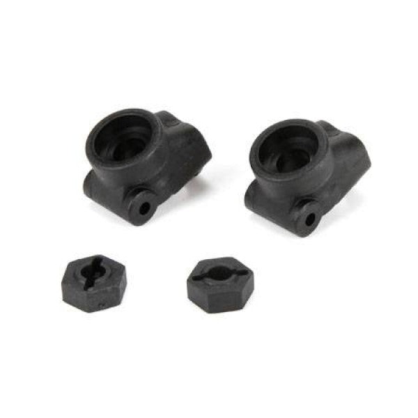 Losi Rear Hub Carrier, w/22 Std Hex (2): ALL 22T