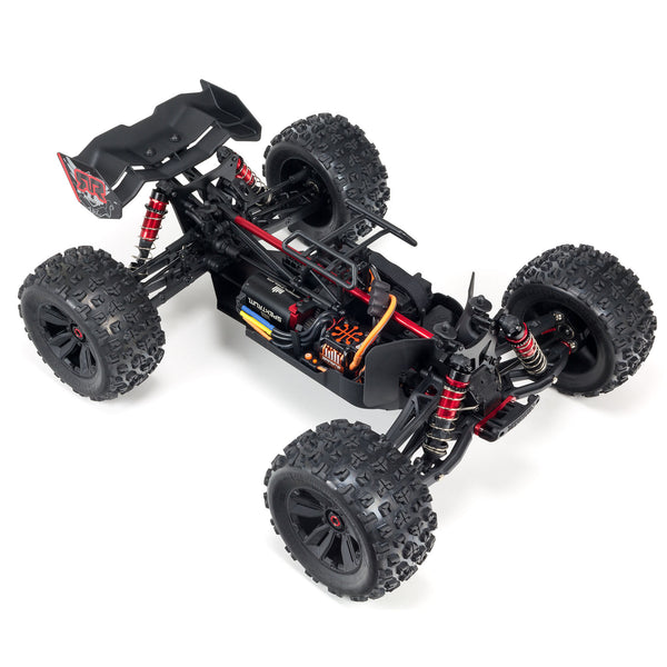 ARA8608V5T1 1/8 KRATON 6S V5 4WD BLX Speed Monster Truck with Spektrum Firma RTR, Red