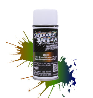 Spaz Stix Color Changing Paint Gold/Green/Orange/Purple Aerosol 3.5OZ